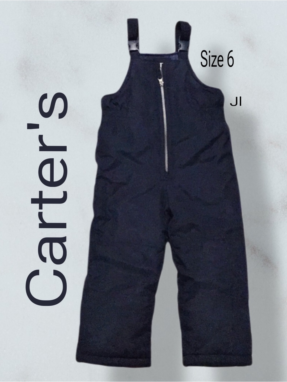 CARTERS Insulated Snow Bib Overalls Blue Size 6